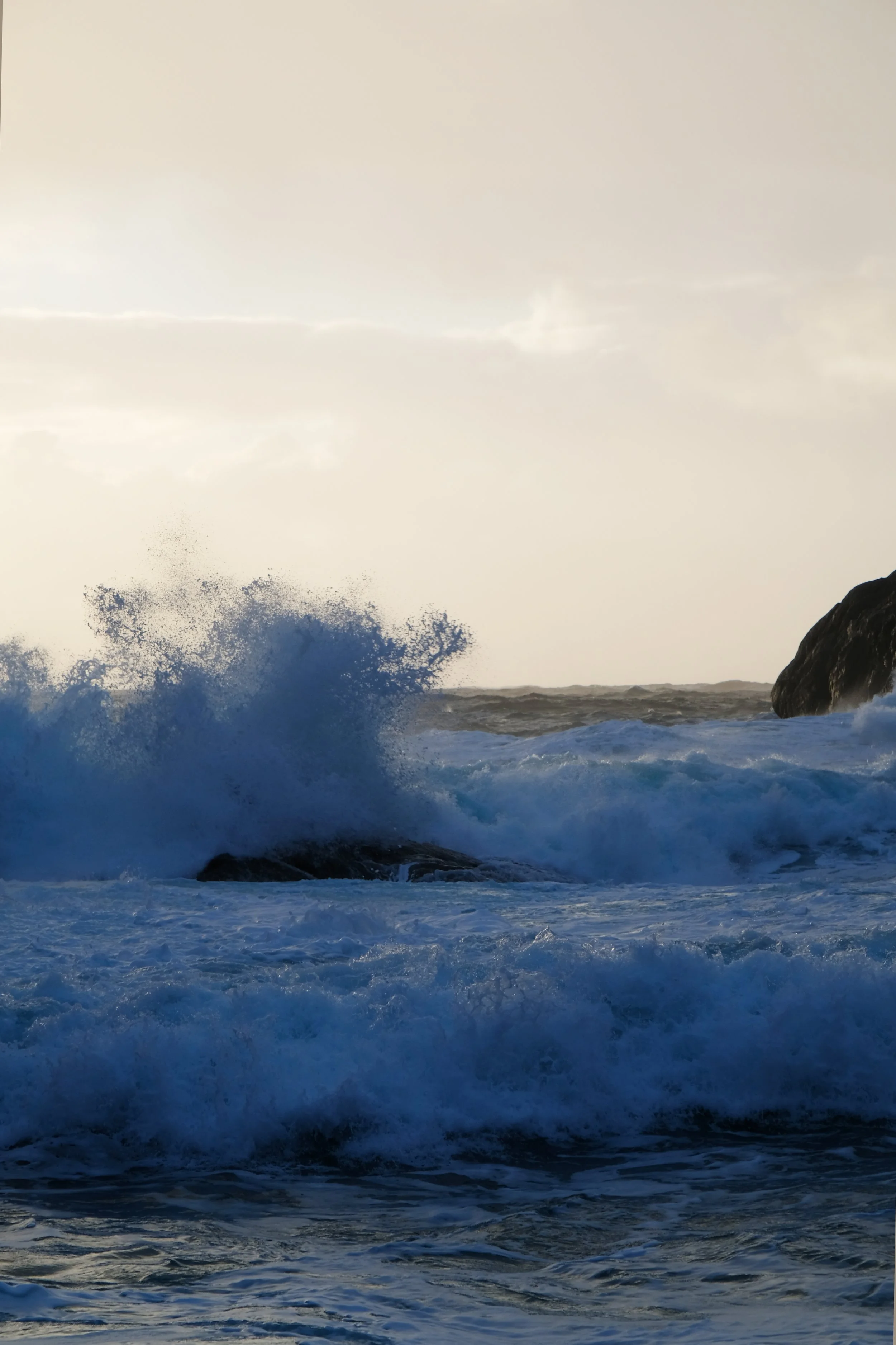Winter storm at Sandviga, Åna-Sira.