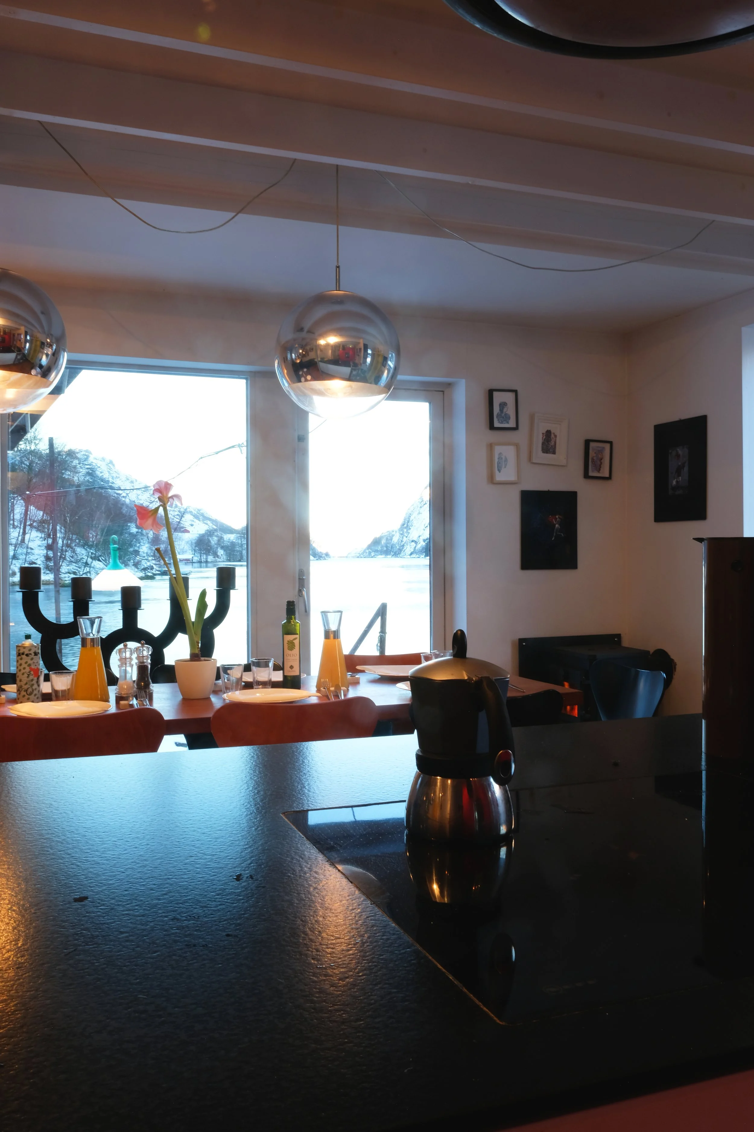 Best view when making your morning coffee! Espresso - time!