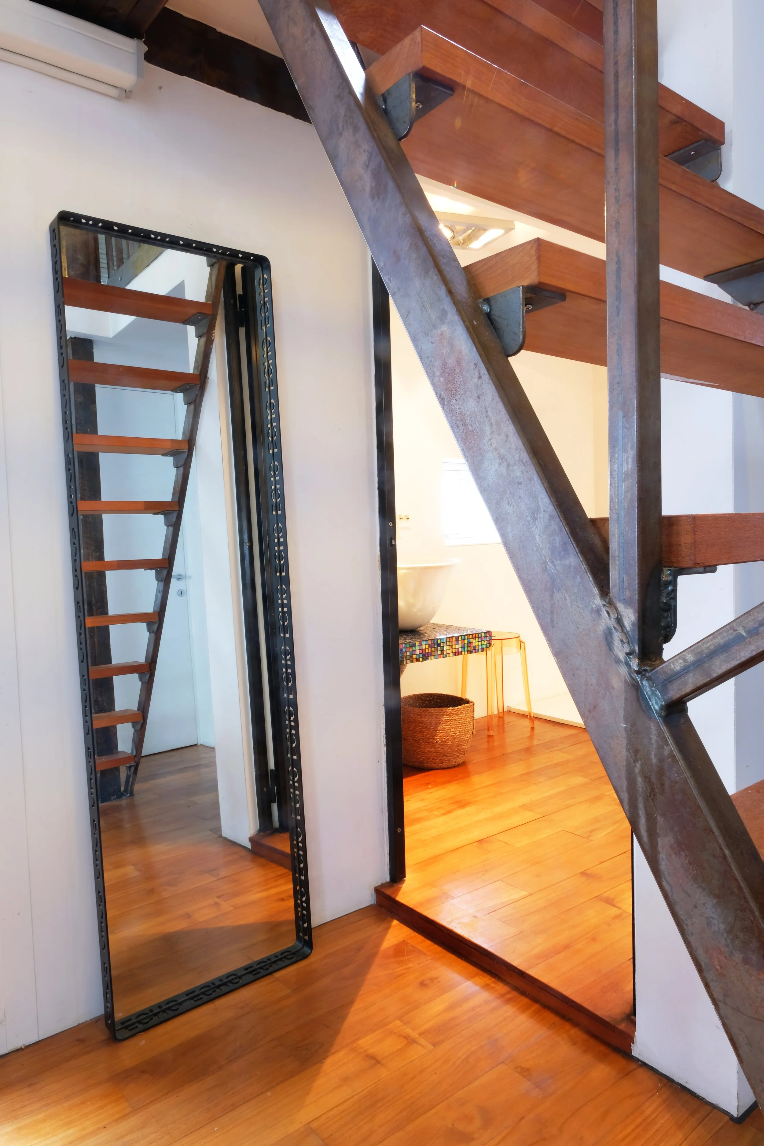 In total 3 bathrooms all with wellness shower from italian Gessi design.