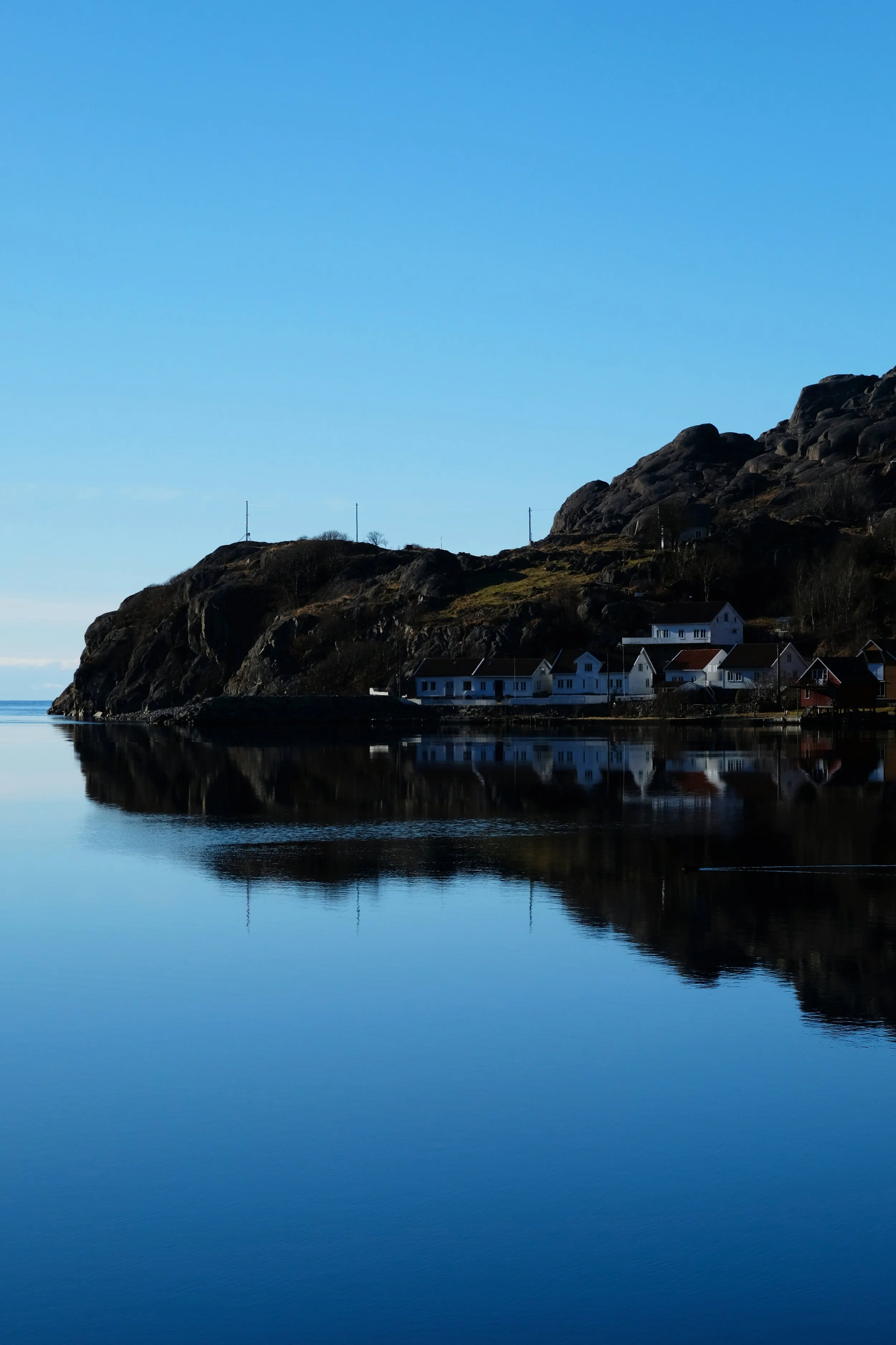 Sanden, the centre of Åna-Sira until 1920. 200 people lived here, and we had shops, bank, postoffice.. export of fish