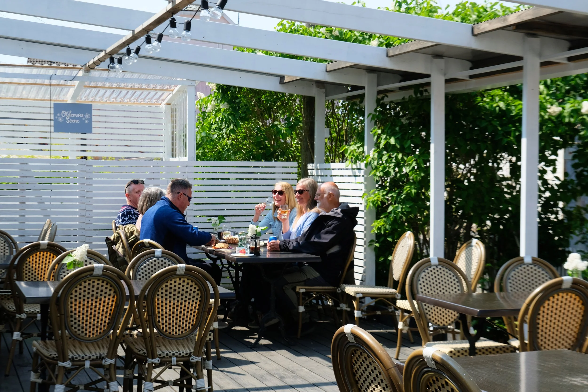 Oldemors Hage Cafe Åna-Sira June 1 2025. Here you can eat the best seafood dishes, all made from local products.