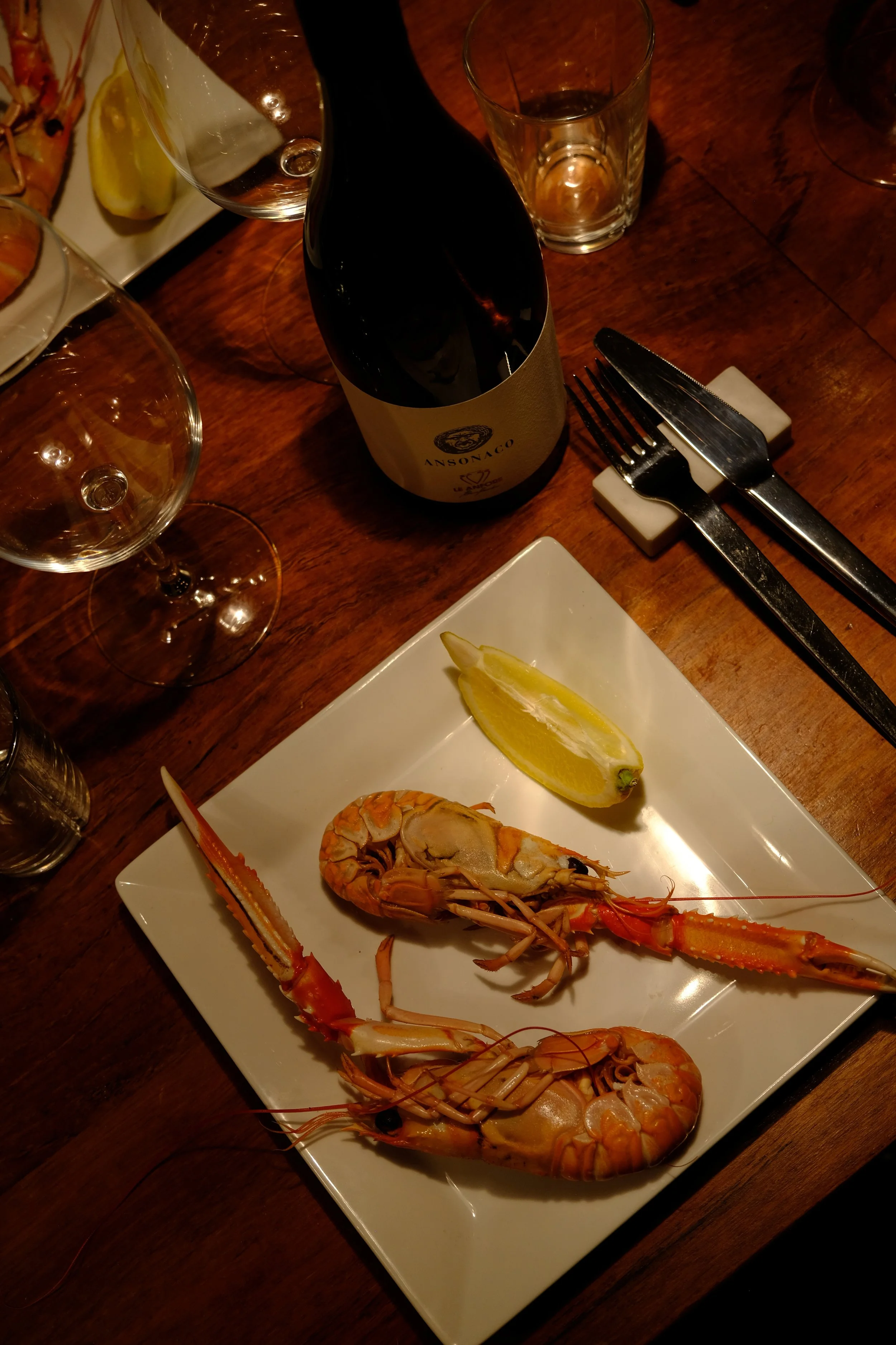 Seafood and local - best summer food together with white wine!
