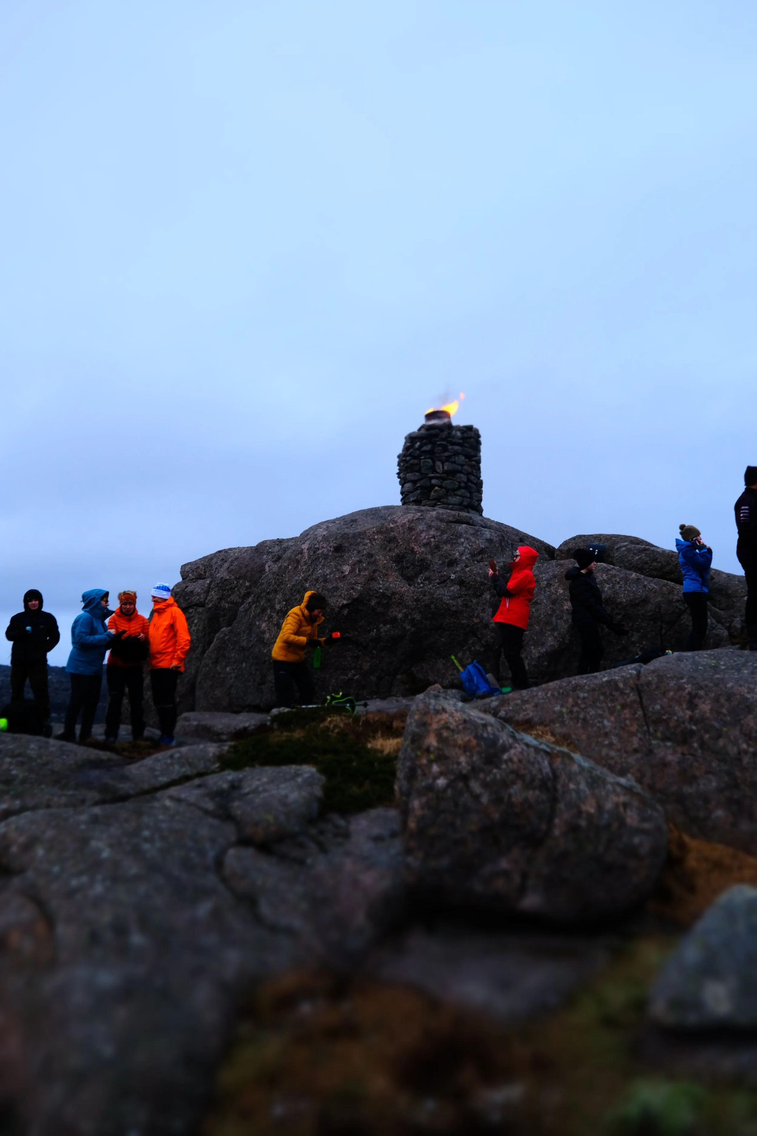 31.12.2025 Last day of 2025. A tradition in Åna-Sira to light up the "Statens Varde"