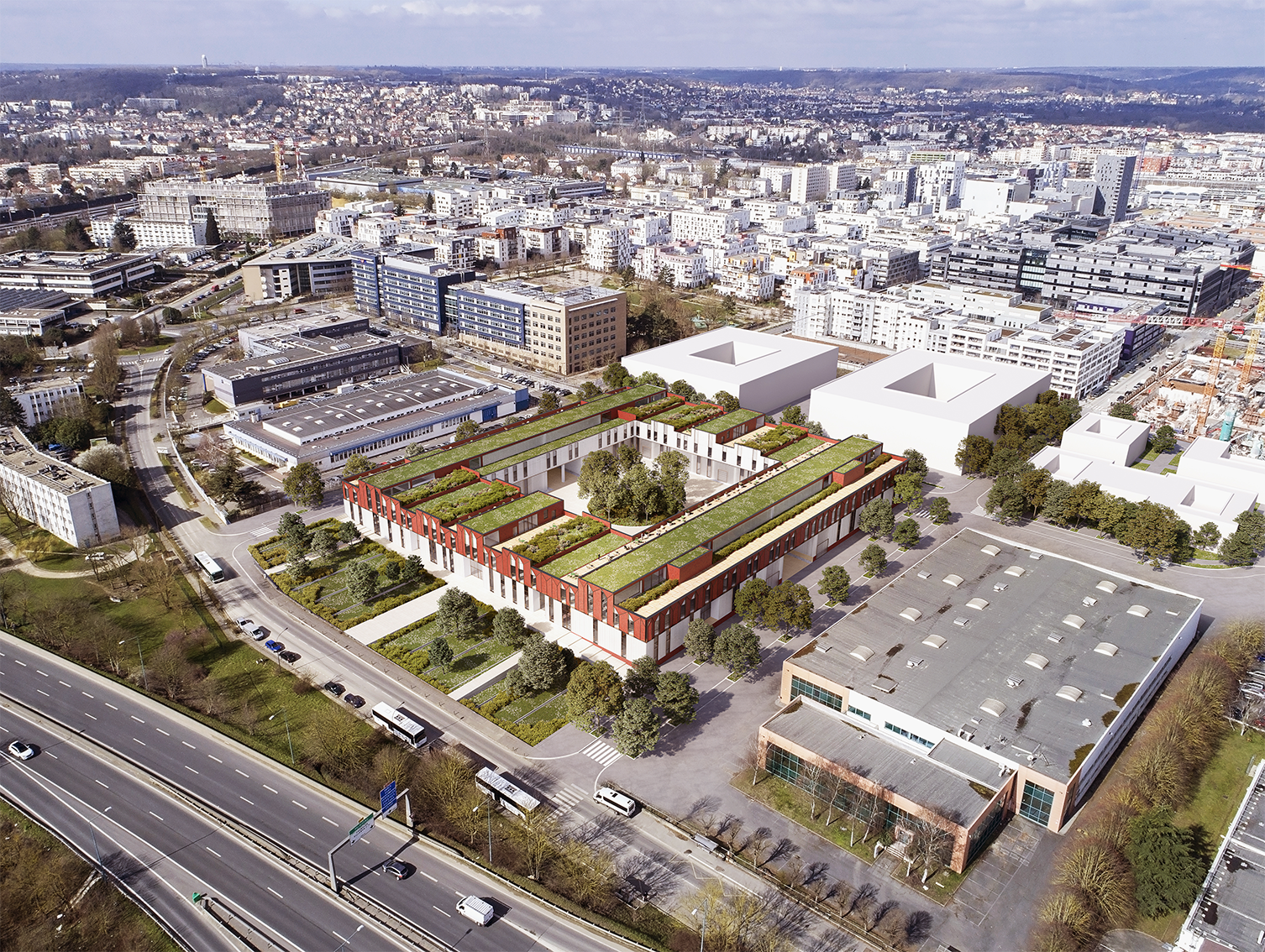 Vue aérienne - Be-Open Massy