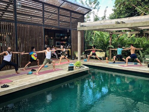 Did you know we zoom our yoga classes every morning for free? You can visit our website 👉🏻 lafinca.com and in our homepage go to the Yoga segment and you will see the zoom link. Enjoy! It&rsquo;s free with love from everyone at Finca Victoria. Ever