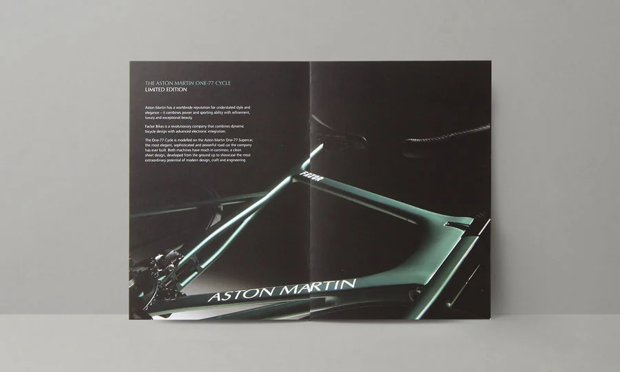 Aston Martin brochure design