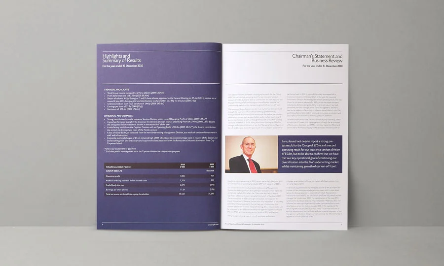 Annual report design