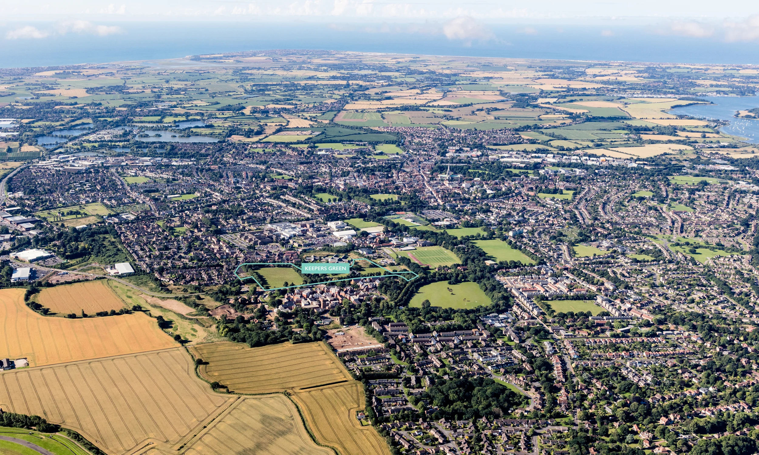Aerial site photography from High Level