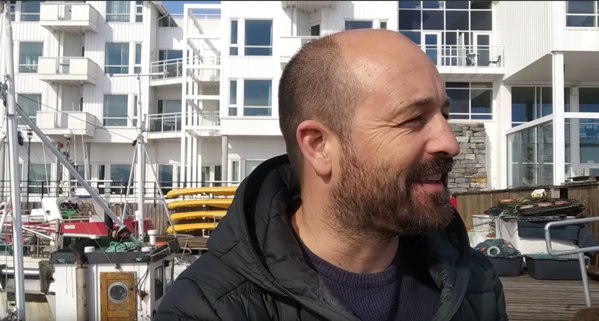Ed Gillespie at the docks in Molde, after giving his keynote on Vårsleppet 2019.