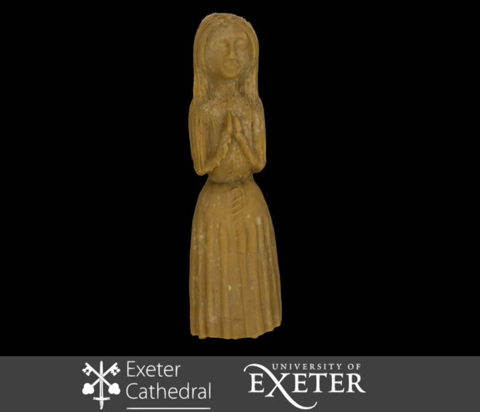 3D model of the wax votive figure from Exeter Cathedral