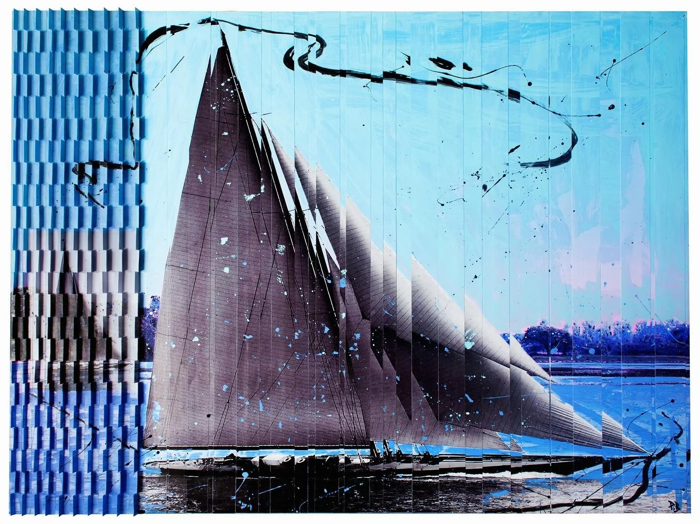 I'm thrilled to share my latest masterpiece, &quot;The Start&quot;, with you! This 18-month project was a labor of love, capturing the essence of the adrenaline-fueled start of a Yacht race. Commissioned by one of my biggest collectors, I'm honored t
