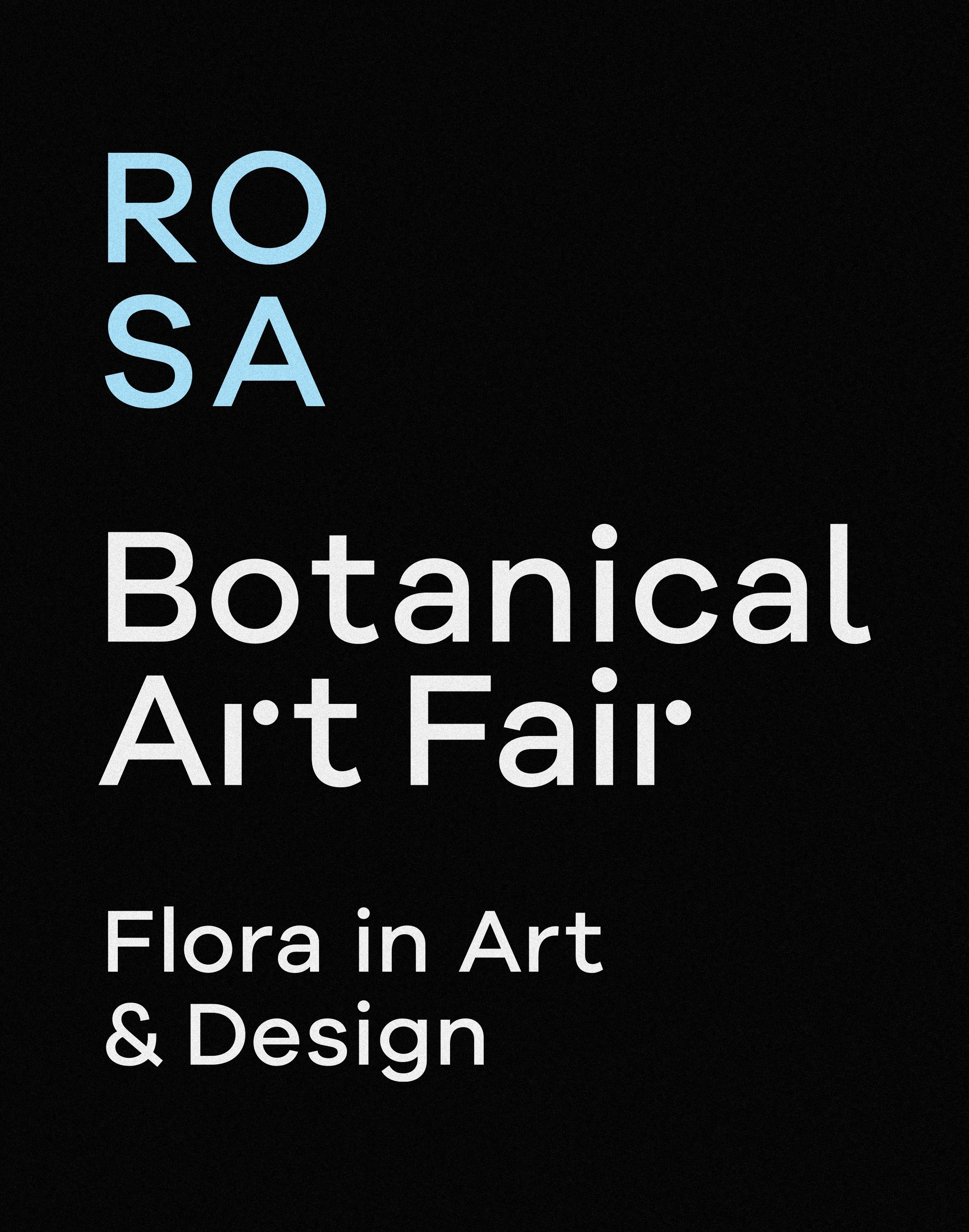 ROSA Botanical Art Fair identity