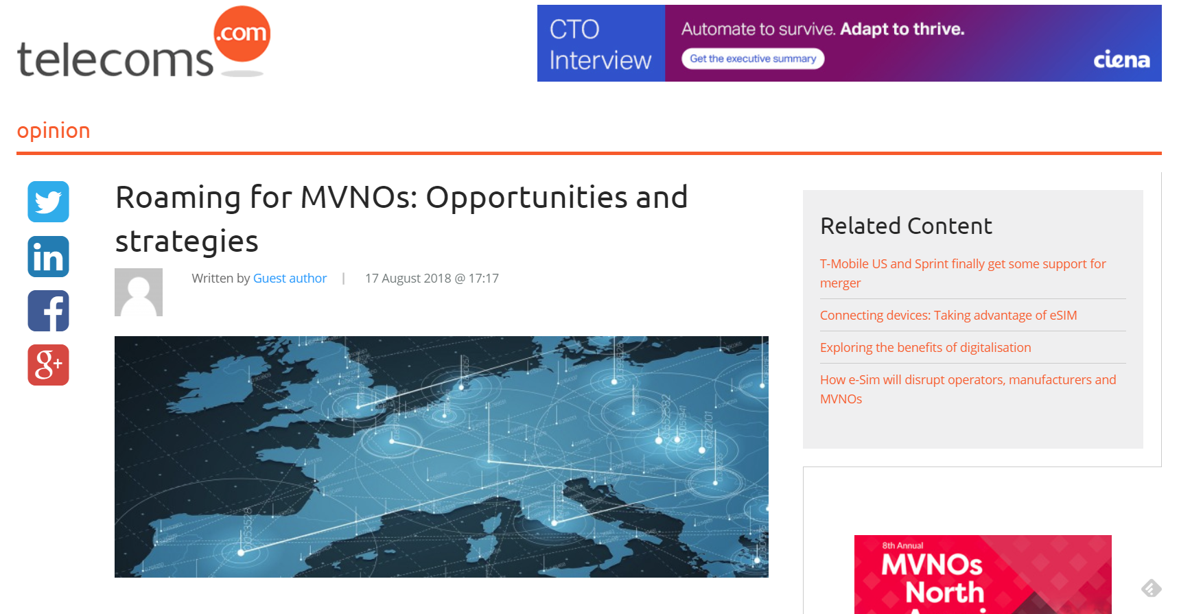 Telecoms.com - Roaming for MVNOs: Opportunities and strategies