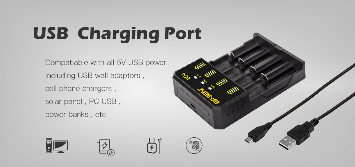 Recharge sur n’importe quel port USB