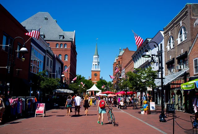 Church Street in Burlington, Vermont