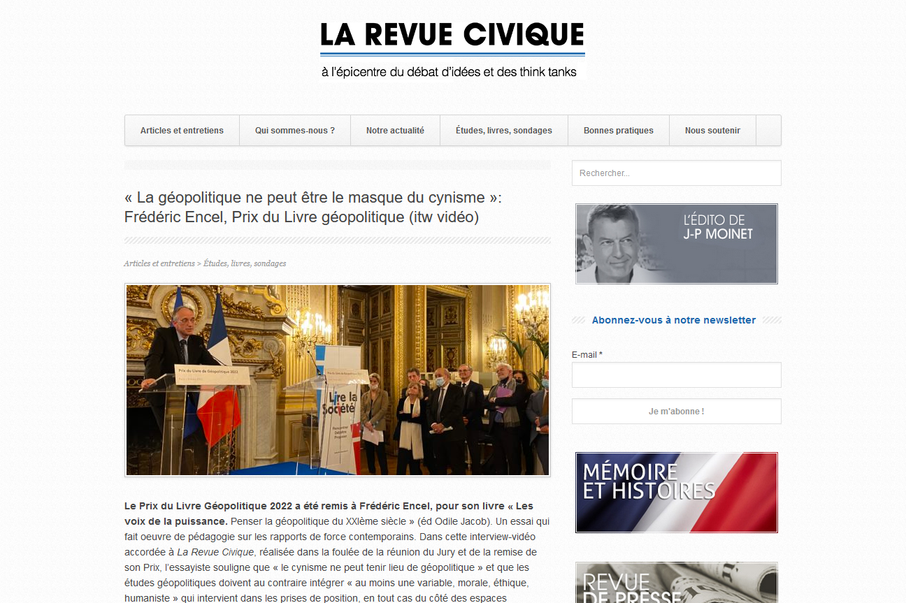 Frédéric Encel - La revue Civique.PNG