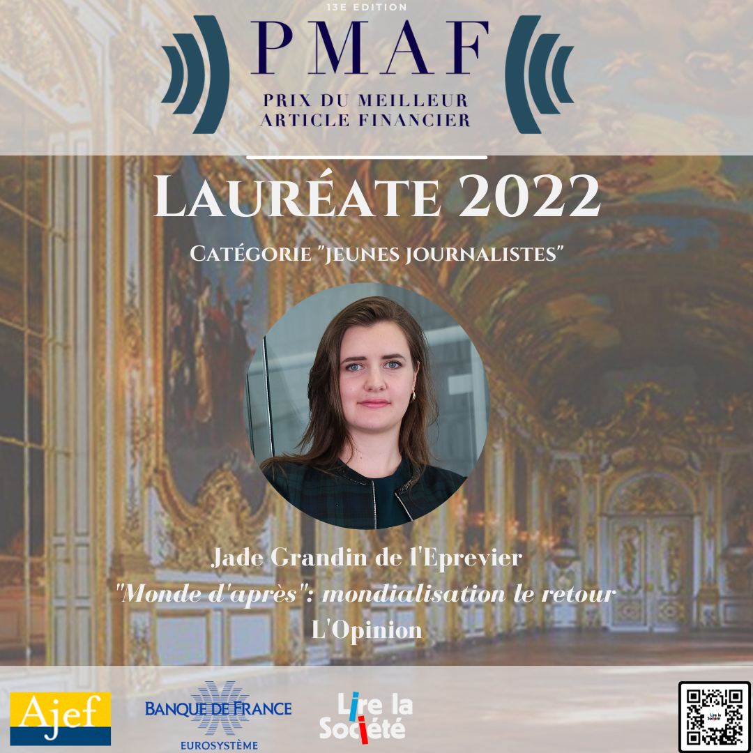 Réactions de Jade Grandin de l'Eprevier, lauréate du Prix du Meilleur Article Financier 2022 ! (Copy)