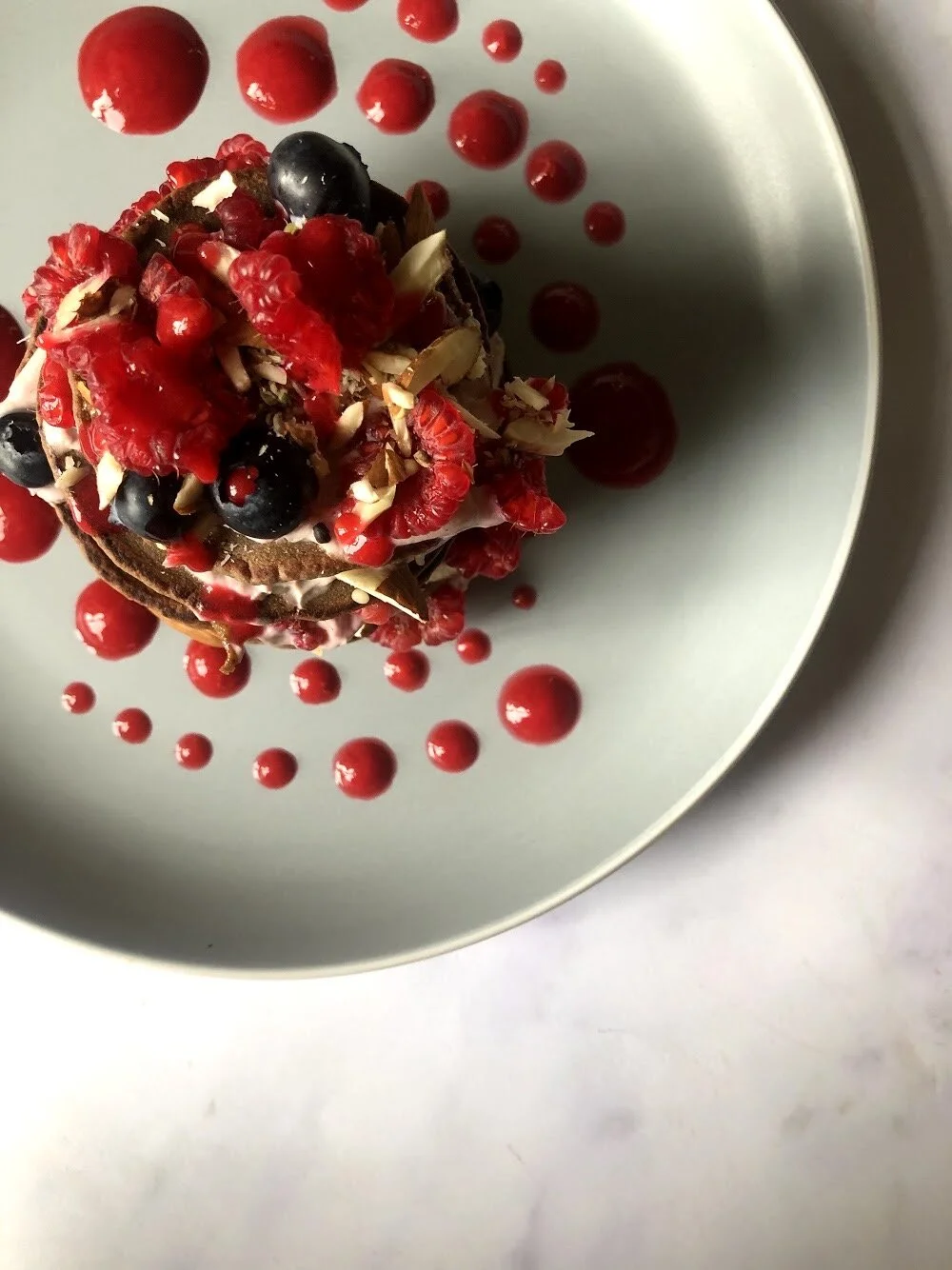 Glowy Glutenfree cacao pancakes with The Luminous