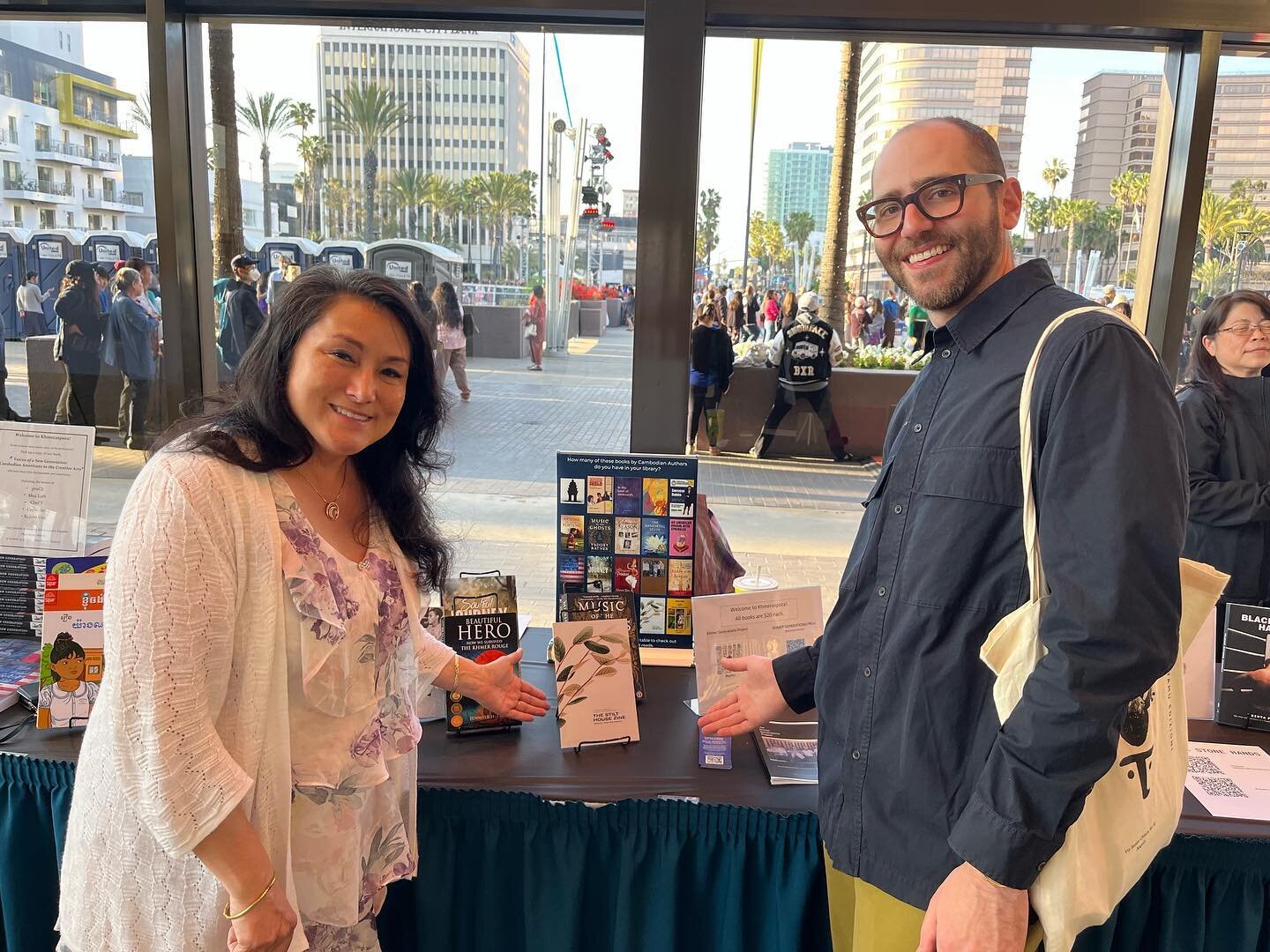 Happy Asian American Native Hawaiian Pacific Islander Heritage Month! 

Check out one of our favorite photos ❤️

@khmergenerations Christine Su and Brad DeMatteo at Khmeraspora in Long Beach, CA showcasing The Stilt House Zine Food and Identity Issue