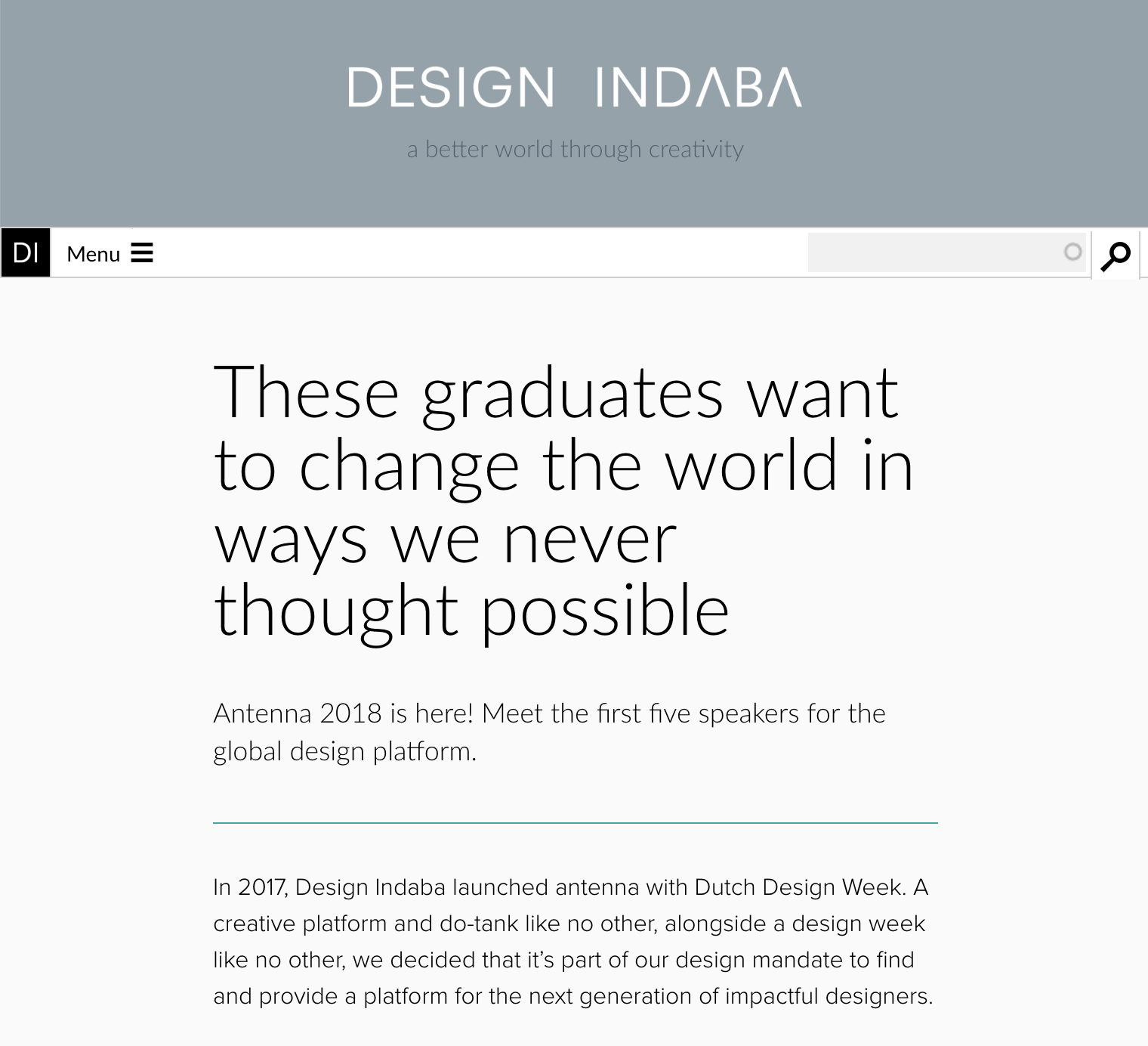 Design Indaba / 2018