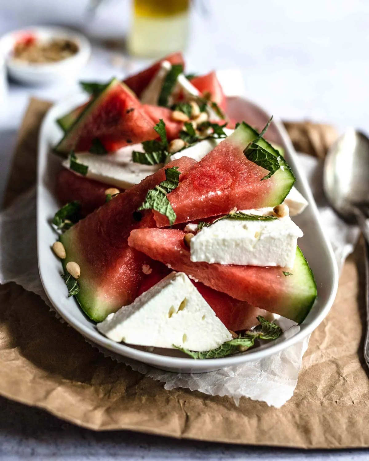 Erfrischender Wassermelonen Feta Salat Klara Ida 