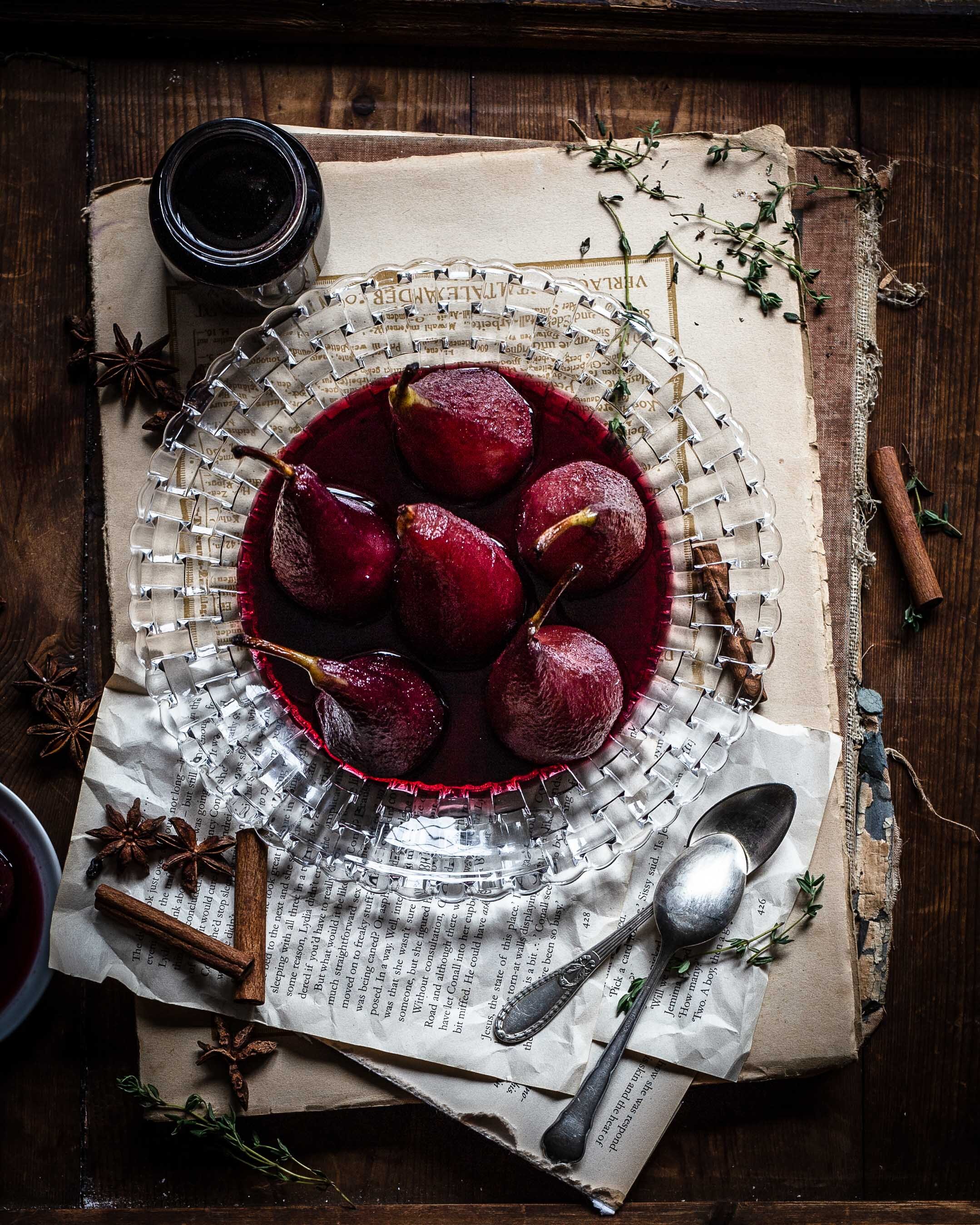 Rotweinbirnen - Köstliches Dessert für jede Jahreszeit - Klara &amp; Ida