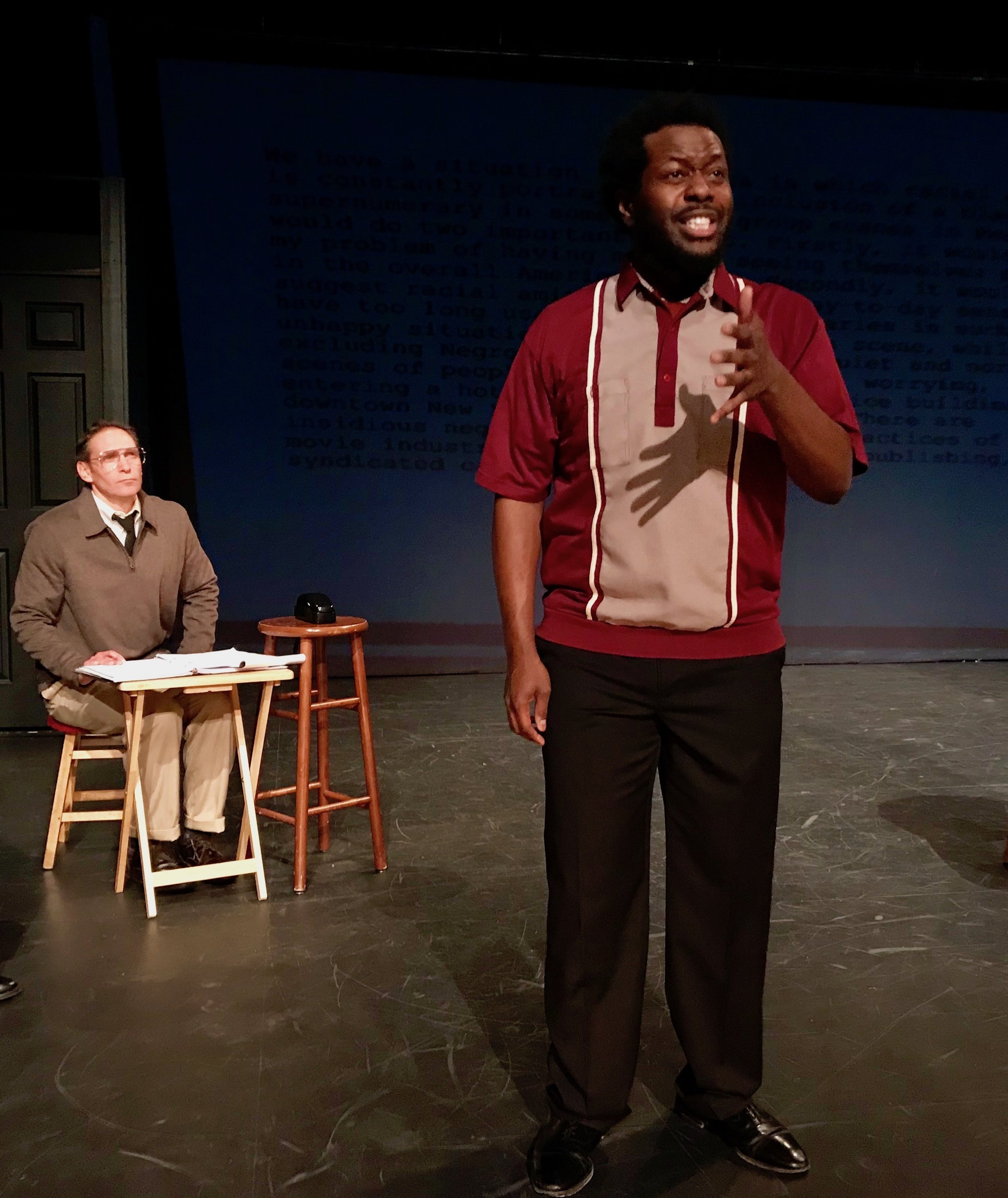 (L to R) Jeff Bodnar and Cordara Newson in “Sparky.”