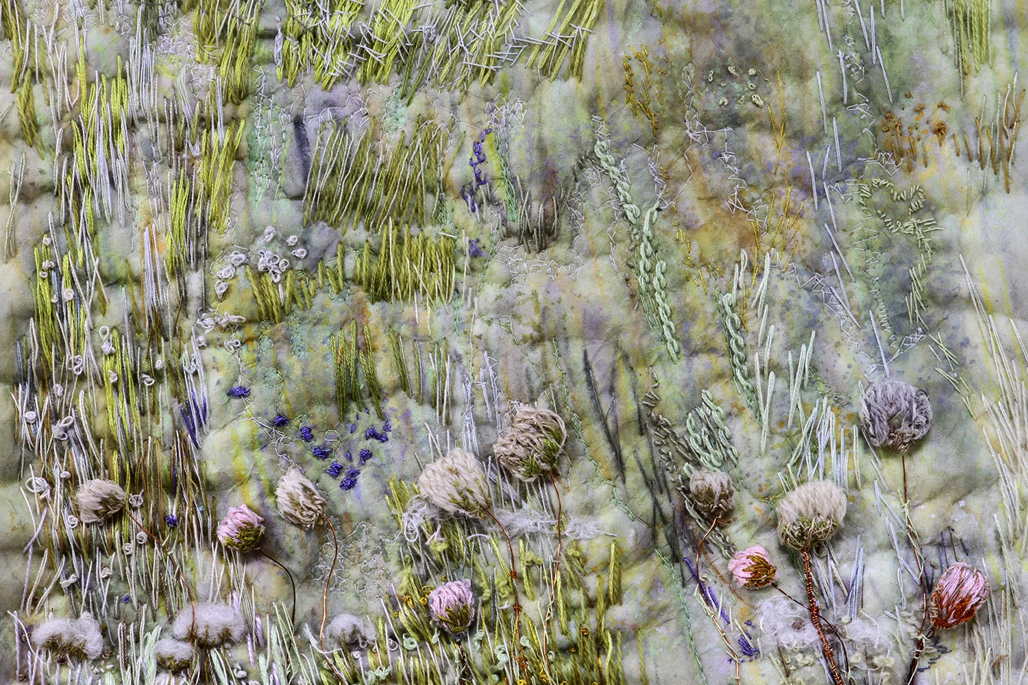 Meadow - machine & hand embroidery