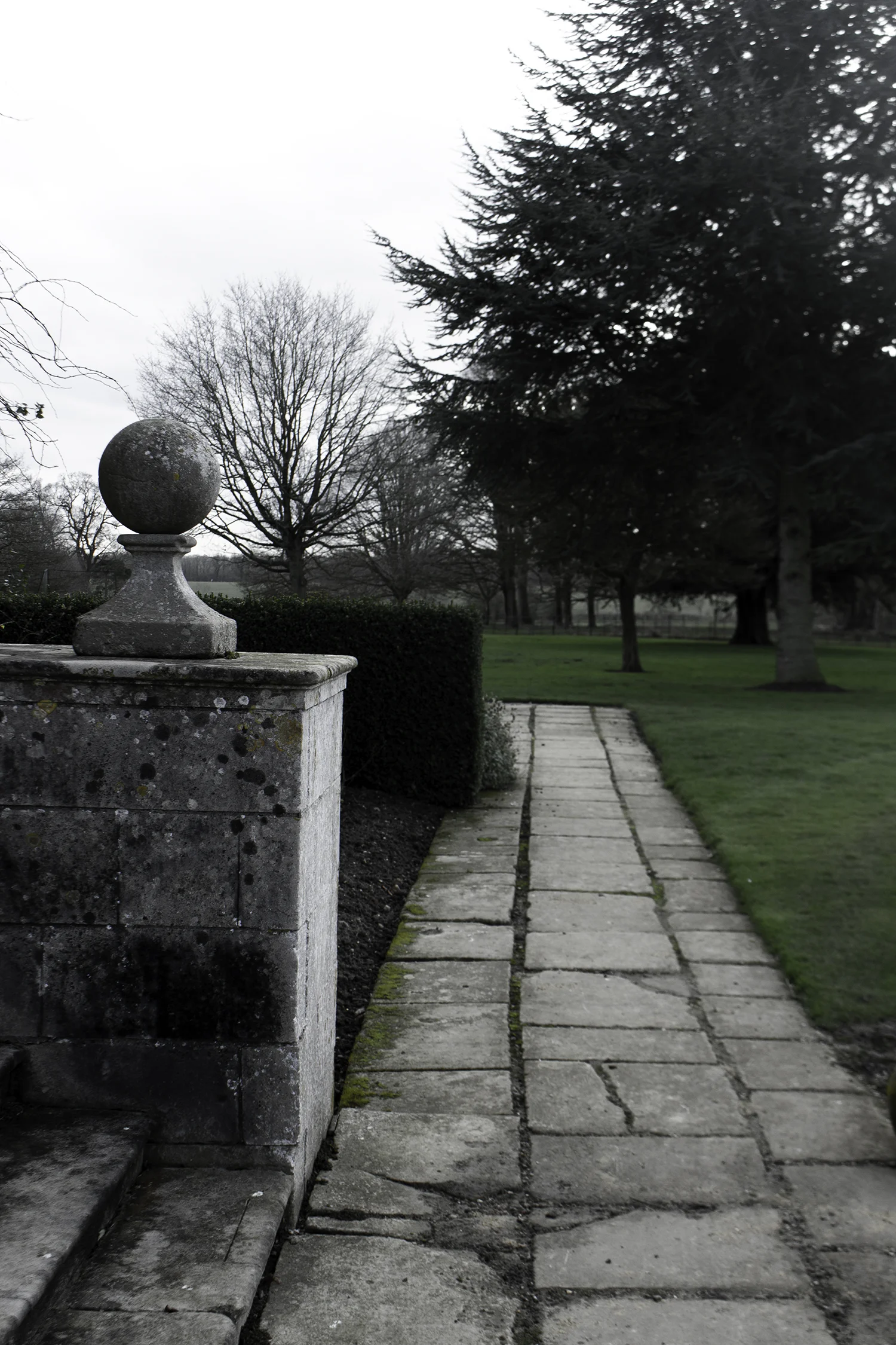 Part of the formal Front Garden