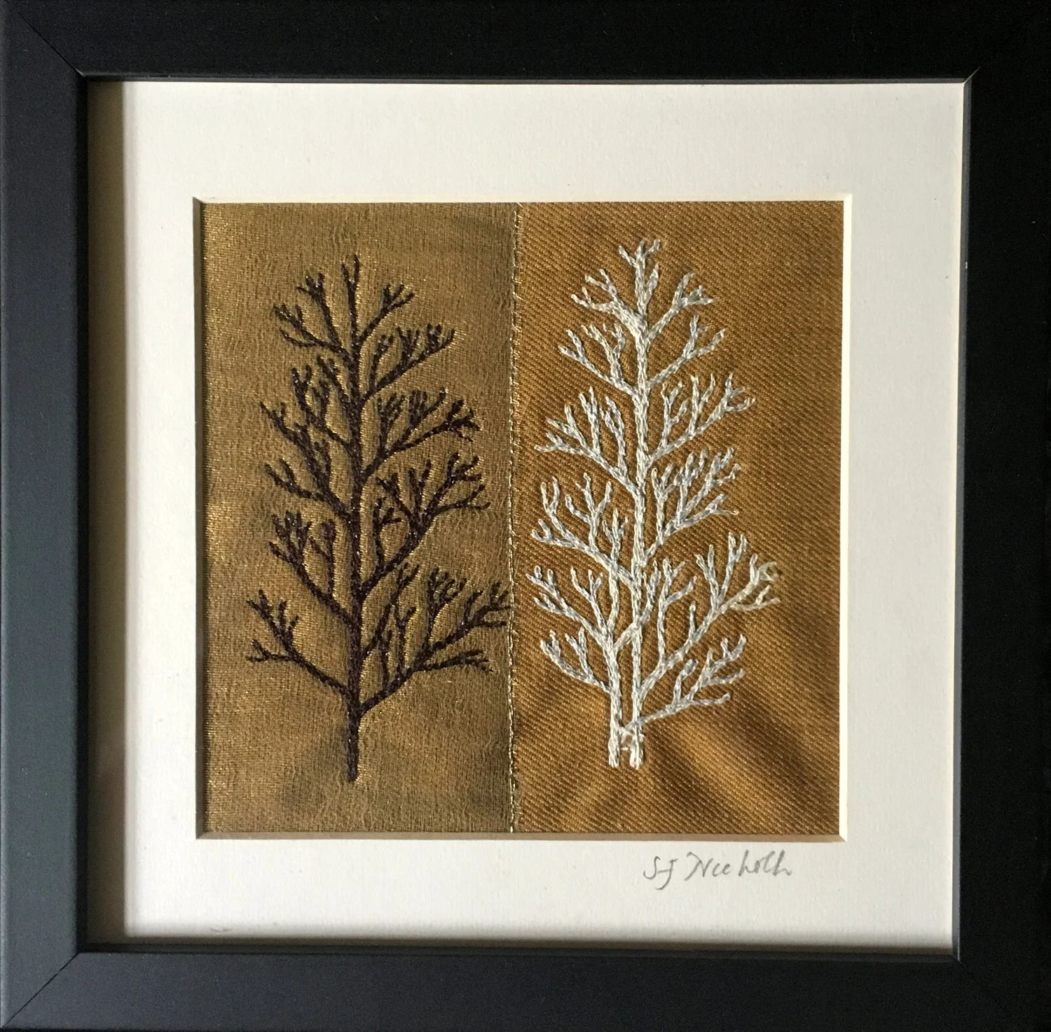 Botanicals - Twin Trees on Gold framed.jpg