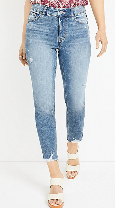 Maurices Plus m jeans by maurices™ Flare Mid Rise Ripped Jean