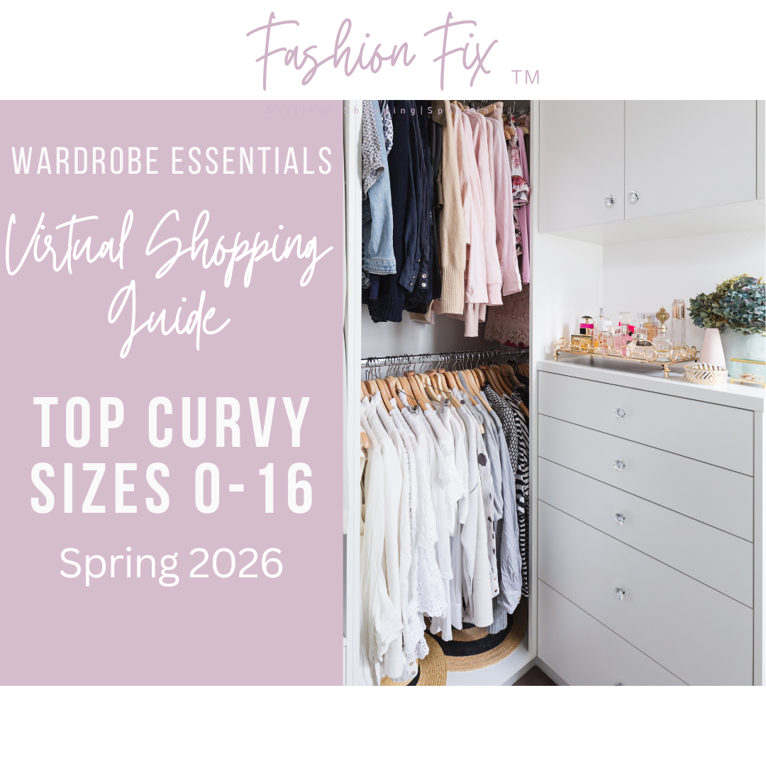 Wardrobe Essentials Checklist Shopping Guide (Top Curvy 0-16)