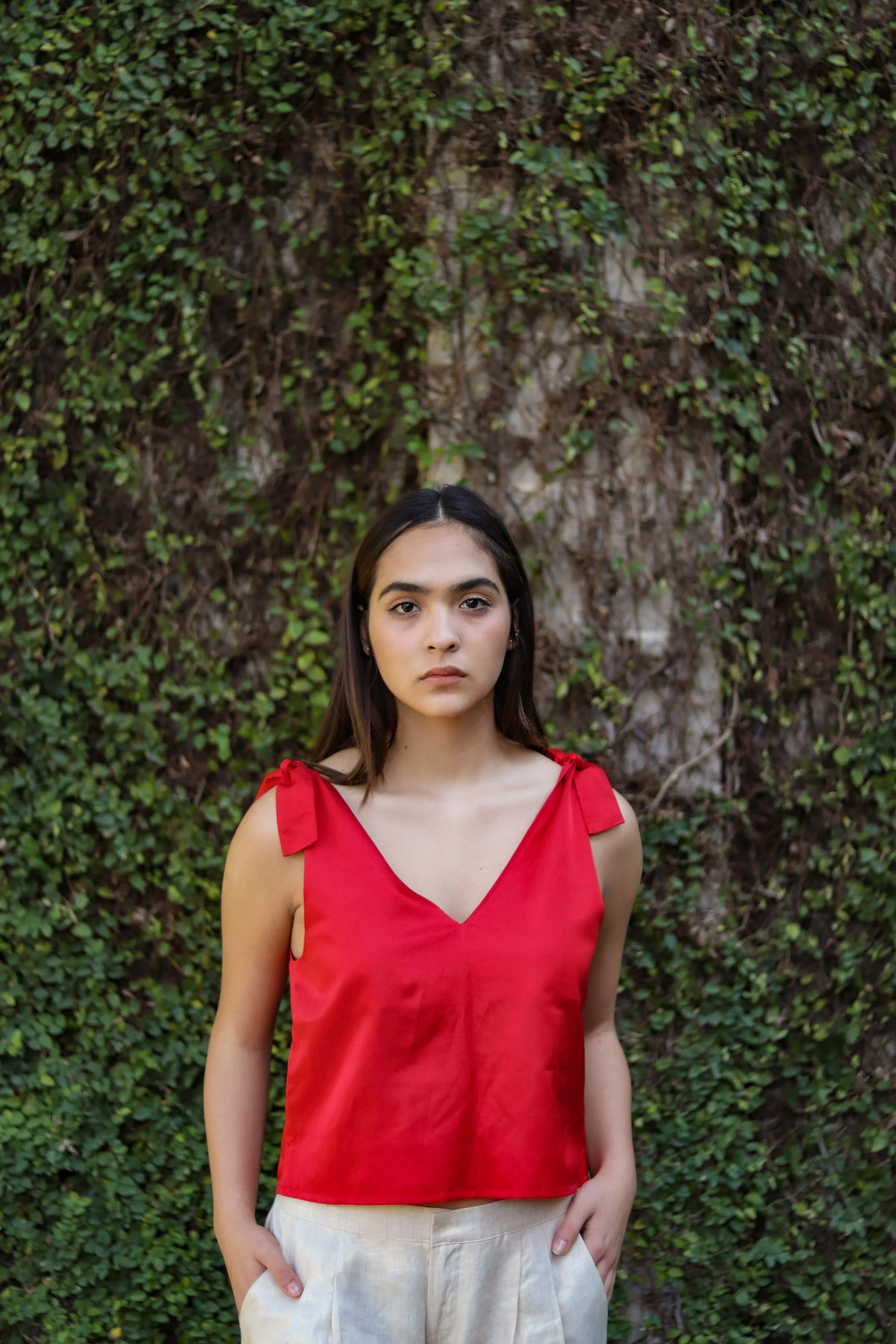 Georgina Tank - Lipstick Red