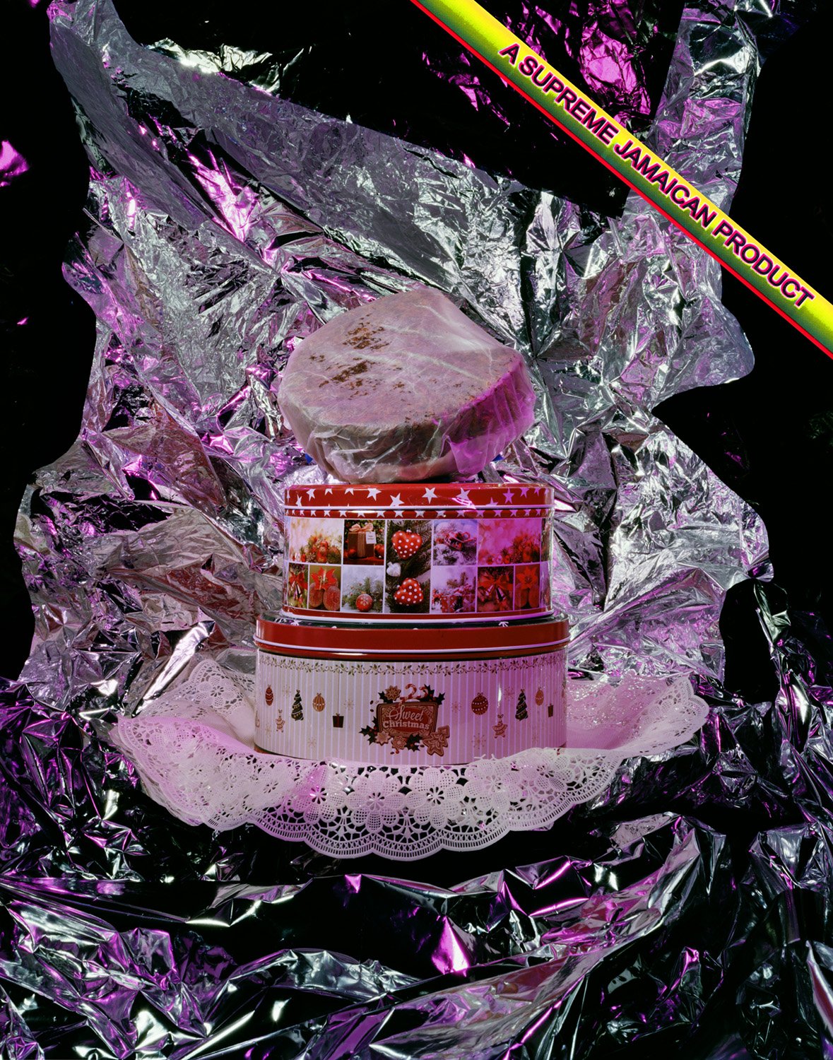   A Supreme Jamaican Product    11x14 inches, 2022, archival inkjet print, collaged with secondary archival inkjet print elements  