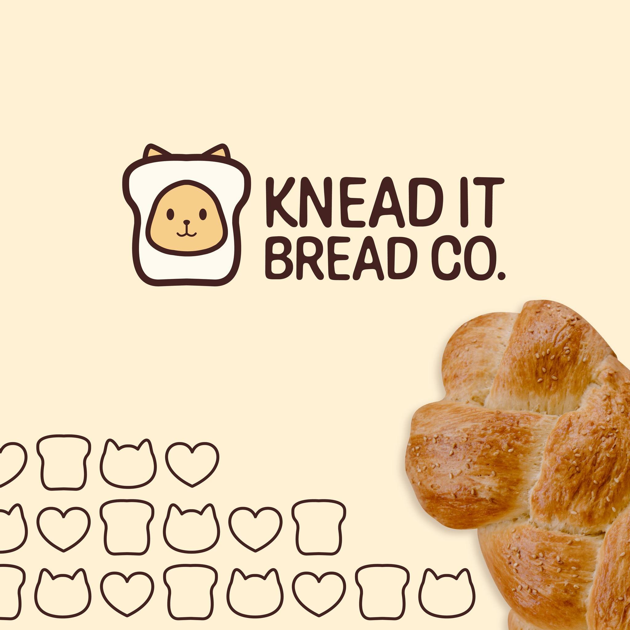 Cat-inspired branding design for Knead It Bread Co. 🍞🐱 
#catlovers #catbakery #graphicdesign #brandingdesign #design #communicationdesign #graphicdesigner #adobeillustrator #vectorart #typography #freelancedesigner #creative #graphicdesigndaily #ci