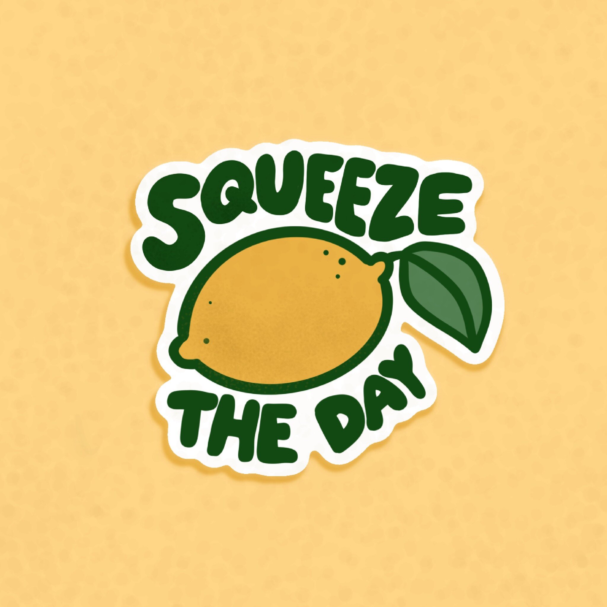 Squeeze the day! 🍋 New spring designs coming soon 💛

#graphicdesign #illustration #stickerdesigns #handlettering #stickershop #stickers #stickerart #springvibes #procreateart #cincinnatiartist #shopsmall #creative #graphicdesigndaily #inspiration #