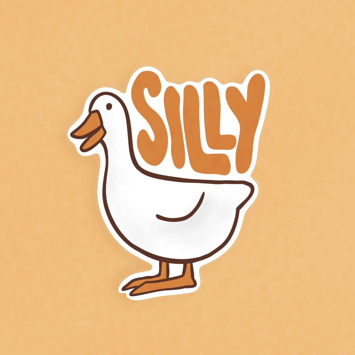 you silly goose 🧡 new spring designs coming soon 💛

#graphicdesign #design #typography  #handlettering #typographydesign  #shopsmall #creative #graphicdesigndaily #cincinnatiartist #stickerdesign #stickershop #sillygoose #goose #cuteart #procreatea