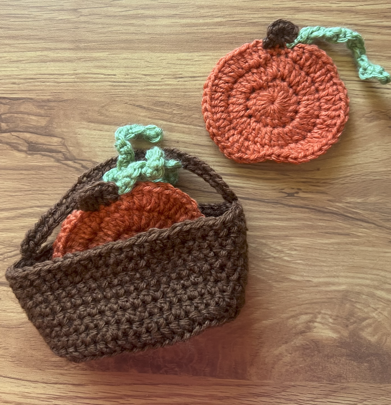 Crochet Pumpkin Coasters