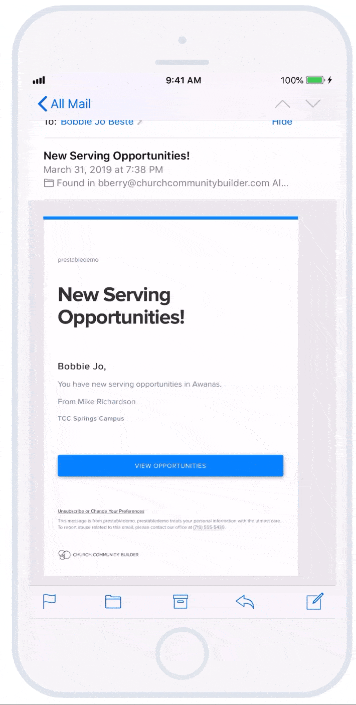 Accept of Decline a Serving Request