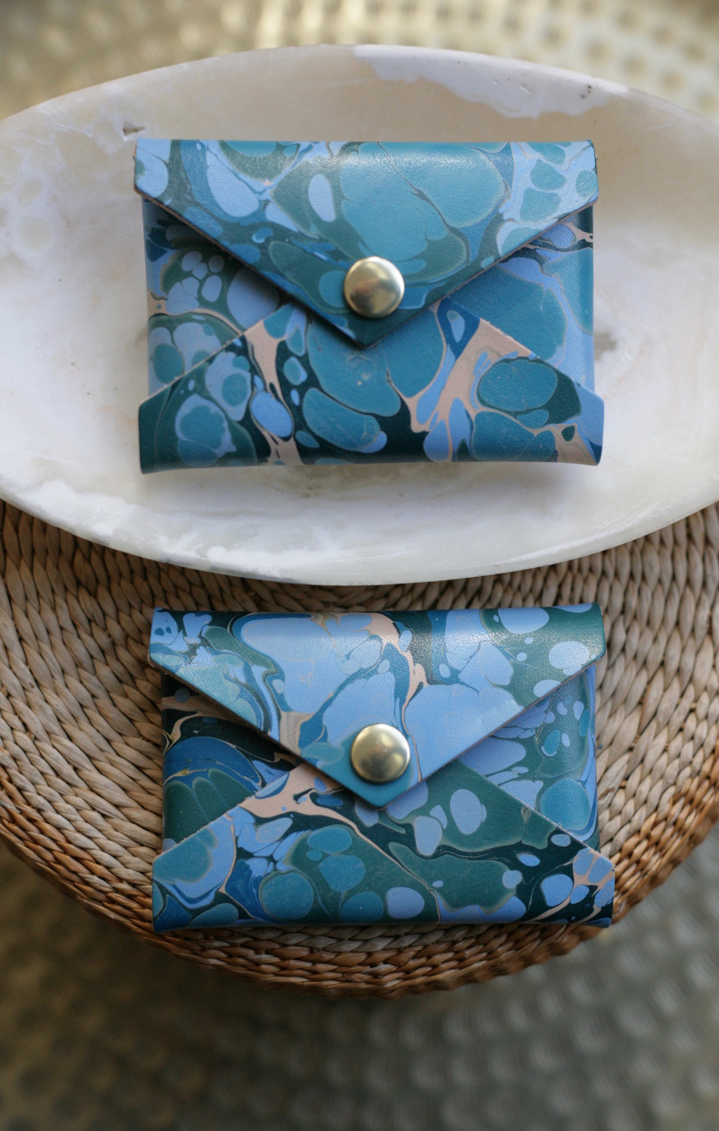 Tide Pool Splash Marble Card Case