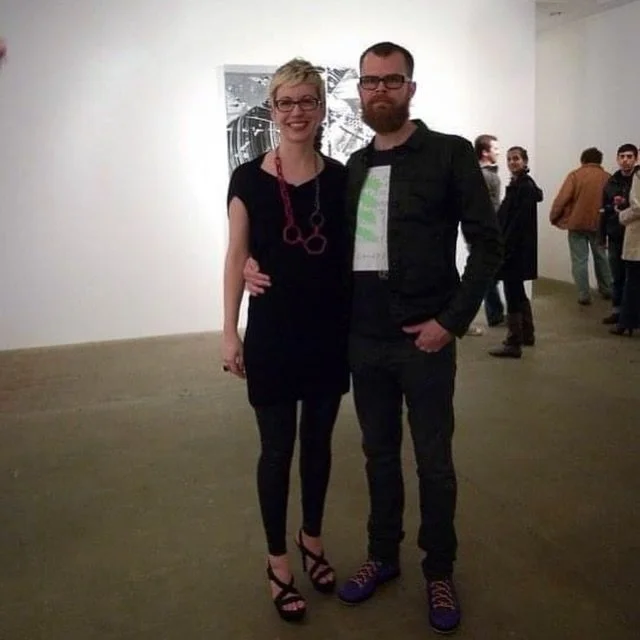 @carriechatterson and I at my opening in LA 2011.