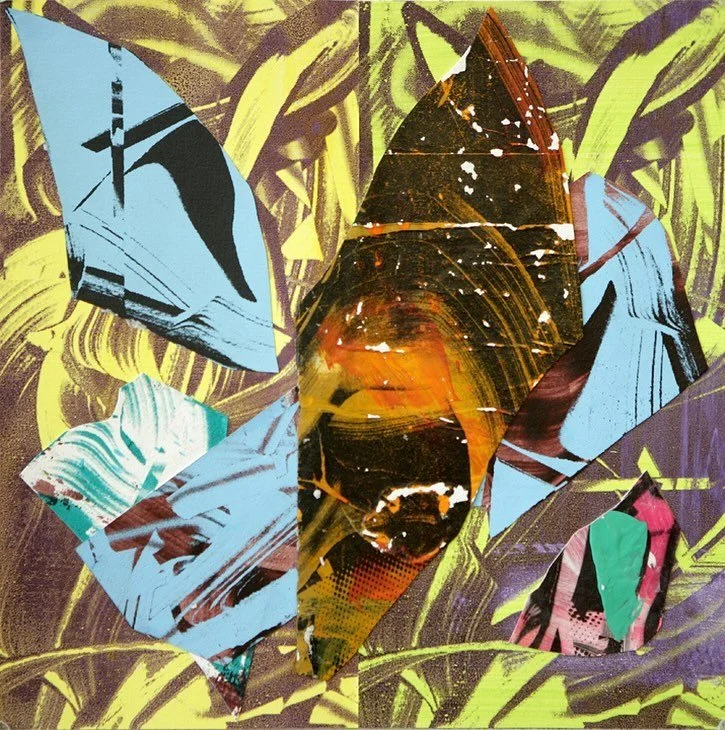 Pulling from the archives. Right before the time Jax was born, I started exploring collage. It&rsquo;s a great way to work fast and create compositions that might not occur otherwise. This one: &ldquo;Untitled 2011,&rdquo; collage, acrylic, transfer,