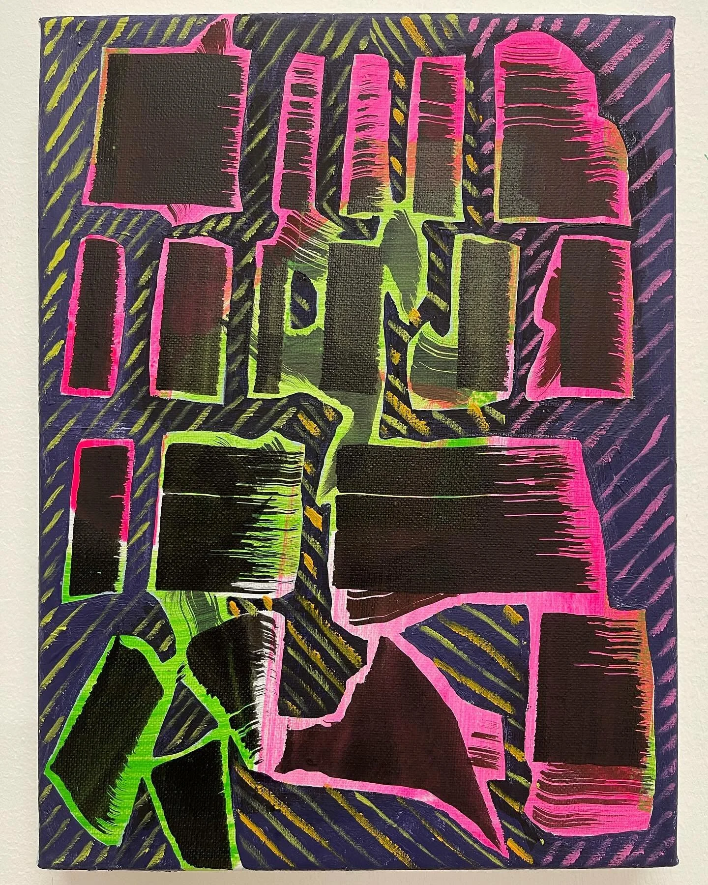 Abstract Punk Rock painting 2024
Ink, acrylic and oil paint on linen
9x12 inches