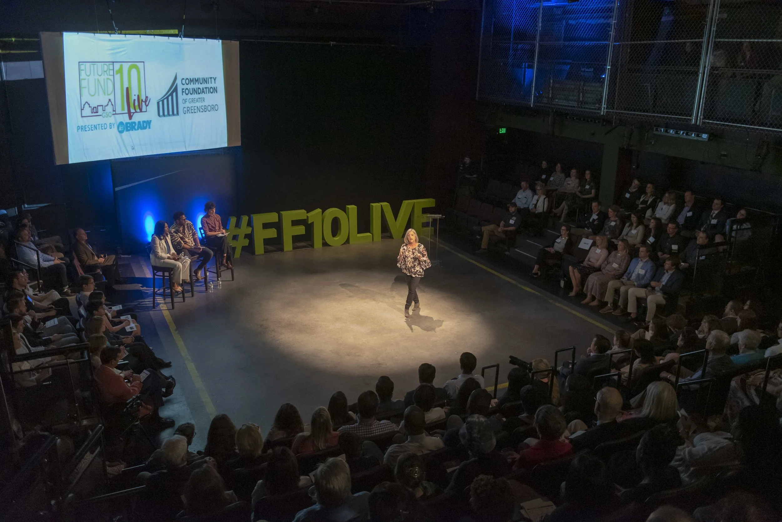 Nancy Micca of Family Support Network gives her pitch at FF10LIVE 2019
