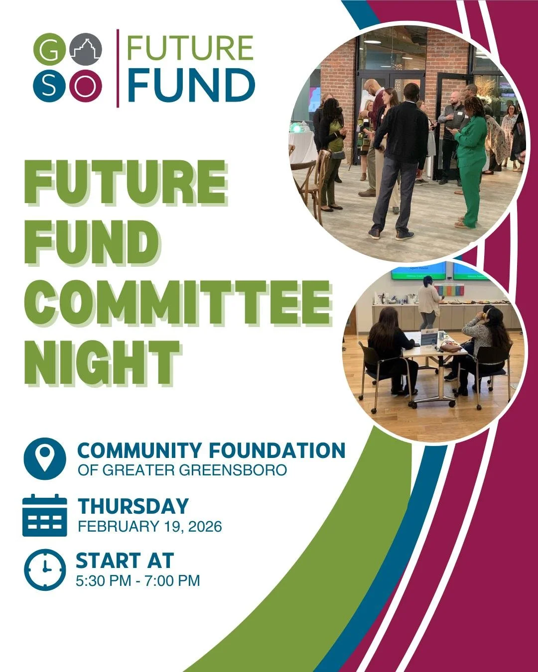 Future Fund invites you to our first Committee Night of 2026! This is a great opportunity to learn more about our Engagement and Grants Committees and how members help drive our events, membership growth, and community grantmaking. Join us to explore