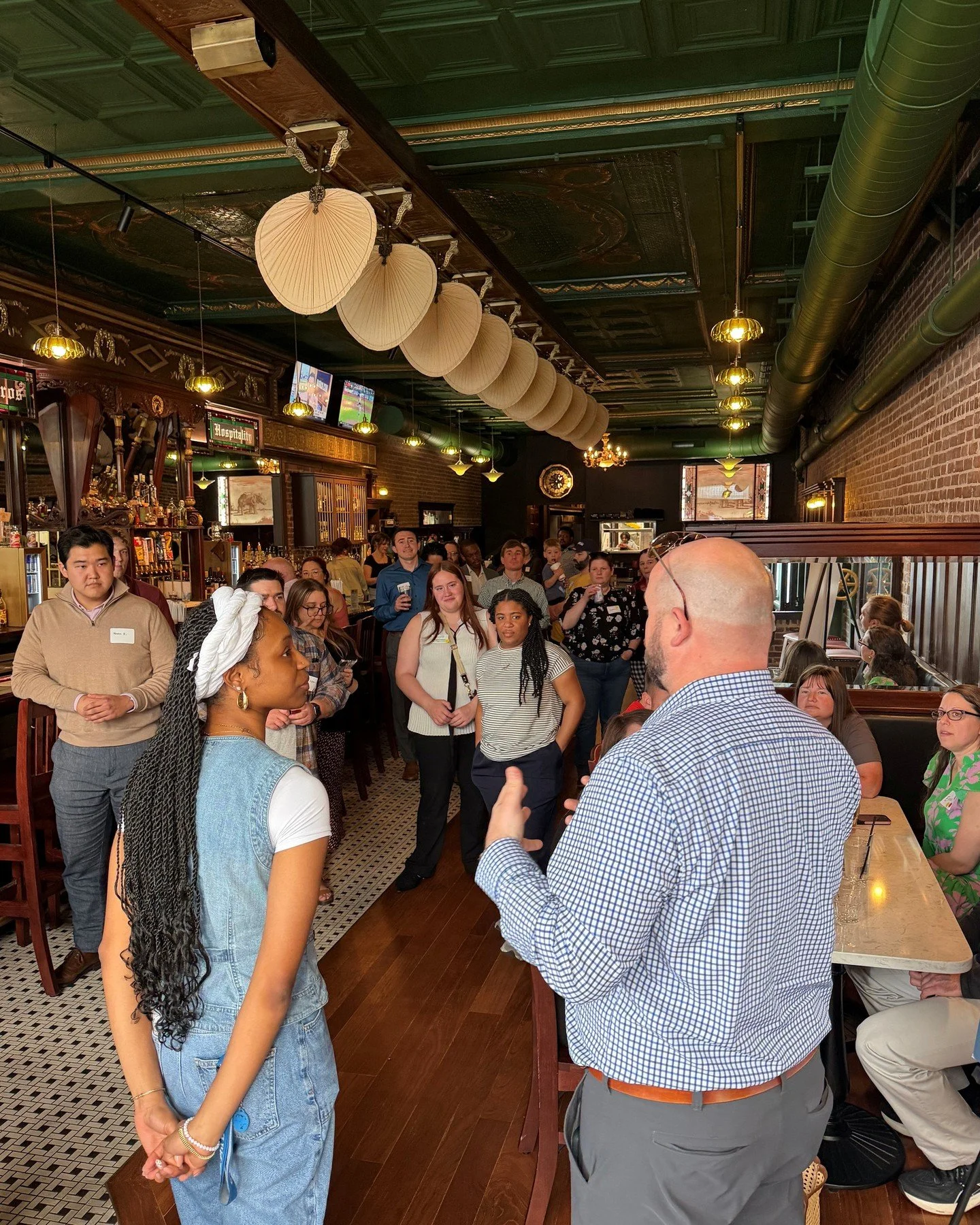 Thank you to everyone who attended last week's ON TAP at The Rhino Club! Future Fund's Steering Committee Co-Chair, Zack Shelton, welcomes the crowd and kicked us off.

Early-career professionals gathered to connect, unwind, and continue building com