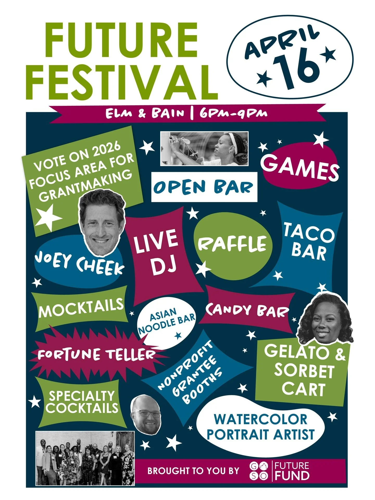 Future Fund Future Festival is just a few days away! Make sure you're in attendence because this isn&rsquo;t just an event&hellip;it&rsquo;s a FULL experience!

- Watercolor portraits (yes, you&rsquo;ll want one)
- Fortune teller
- Photo booth
- Sign