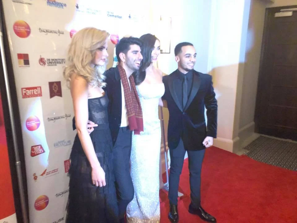 Jerry-Jane Pears, Kush Khanna, Amy Jackson and Aston Merrygold at the ‘Boogie Man’ premiere.