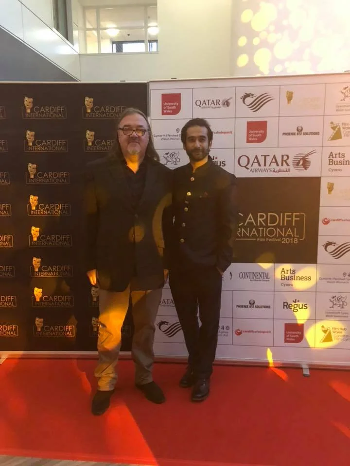 Andy Morahan at CIFF with founder Rahil Abbas.