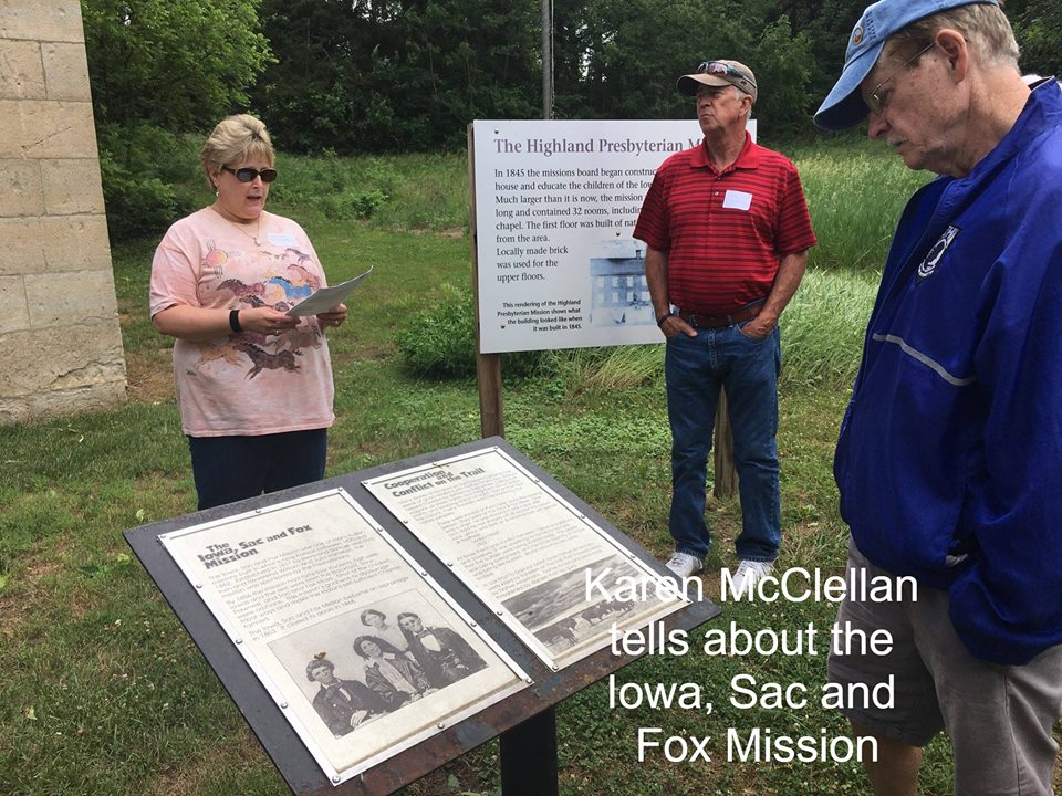 Karen McClellan tells about the Iowa, Sac and Fox Mission.jpg